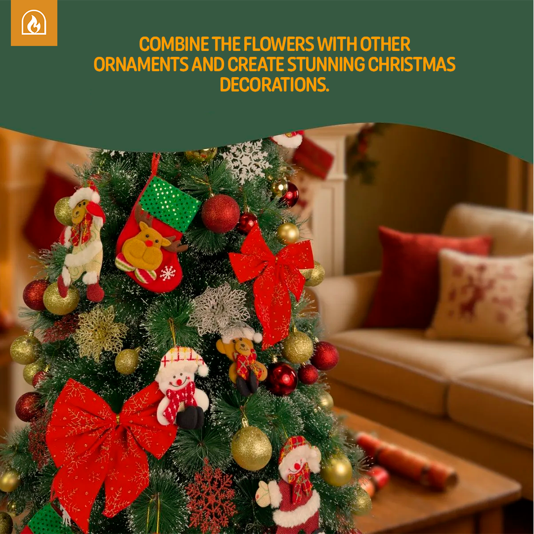 Luxury Christmas Flower Set (6 pcs) [Black Friday Offer]