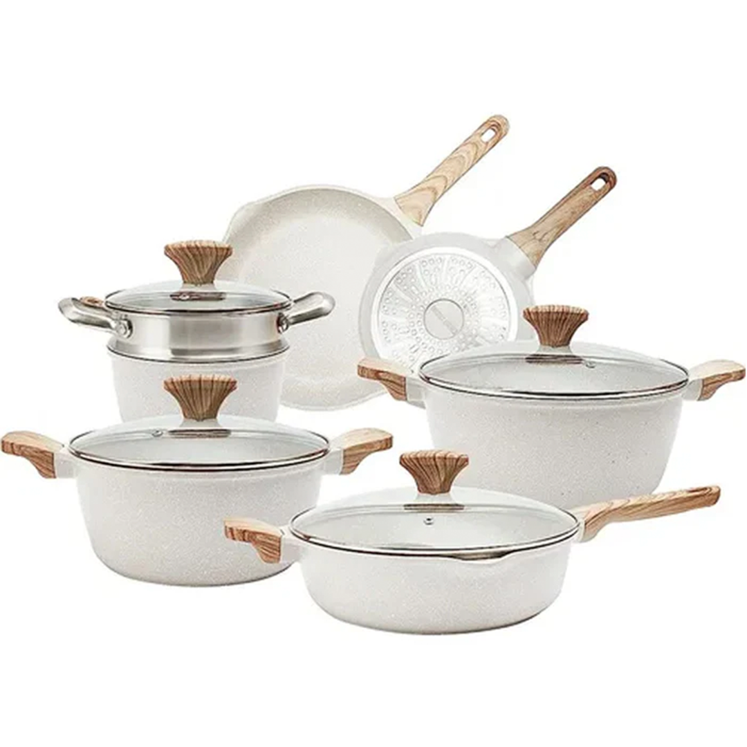 Kitchen Dream Set: 9 Ceramic Pots + 13 Bonus Utensils [Black Friday Offer]