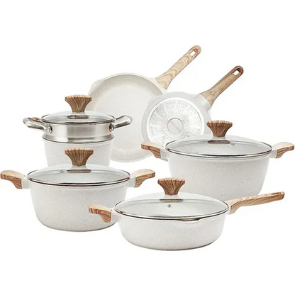 Kitchen Dream Set: 9 Ceramic Pots + 13 Bonus Utensils [Black Friday Offer]