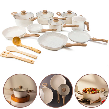 Kitchen Dream Set: 9 Ceramic Pots + 13 Bonus Utensils [Black Friday Offer]