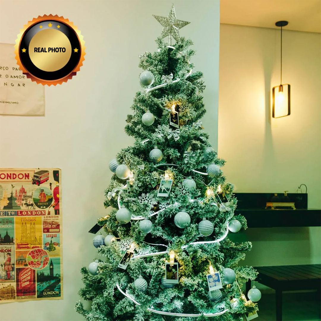 Snowy Pine Christmas Tree 1.5 m / 4.9 ft – 350 Branches [Black Friday Offer]