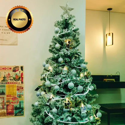 Snowy Pine Christmas Tree 1.5 m / 4.9 ft – 350 Branches [Black Friday Offer]